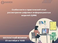 Вебинар: особенности и практический опыт рассмотрения ЦИМ